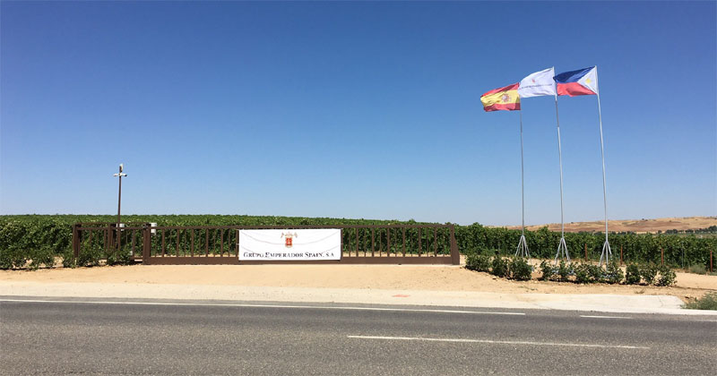 Emperador’s vineyard in Toledo, Spain spans across more than 1,000 hectares.