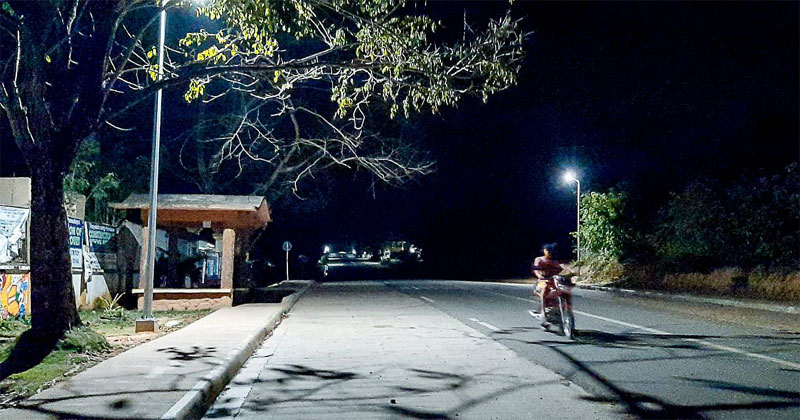 Solar streetlights in Concepcion, Iloilo.