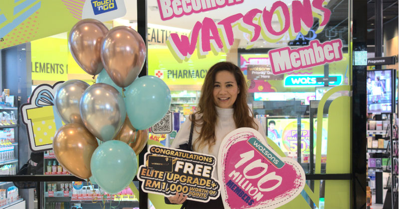 Rozanah, the 100-millionth member who signed up on 16th October at the Pavilion Watsons store in Malaysia, comments: “The thing I like the most about Watsons is the Do Good Feel Great motto which shows a very strong social purpose, something that really clicks with me.”