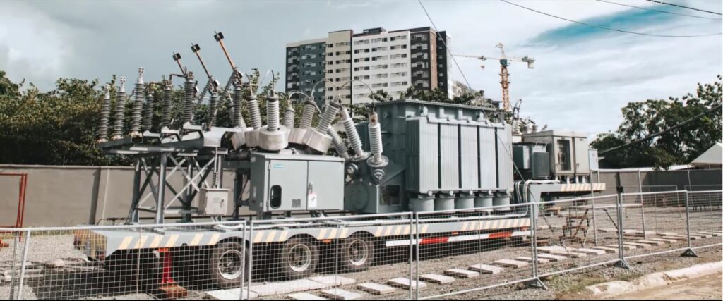 MORE Power 10MVA mobile substation in Megaworld area.