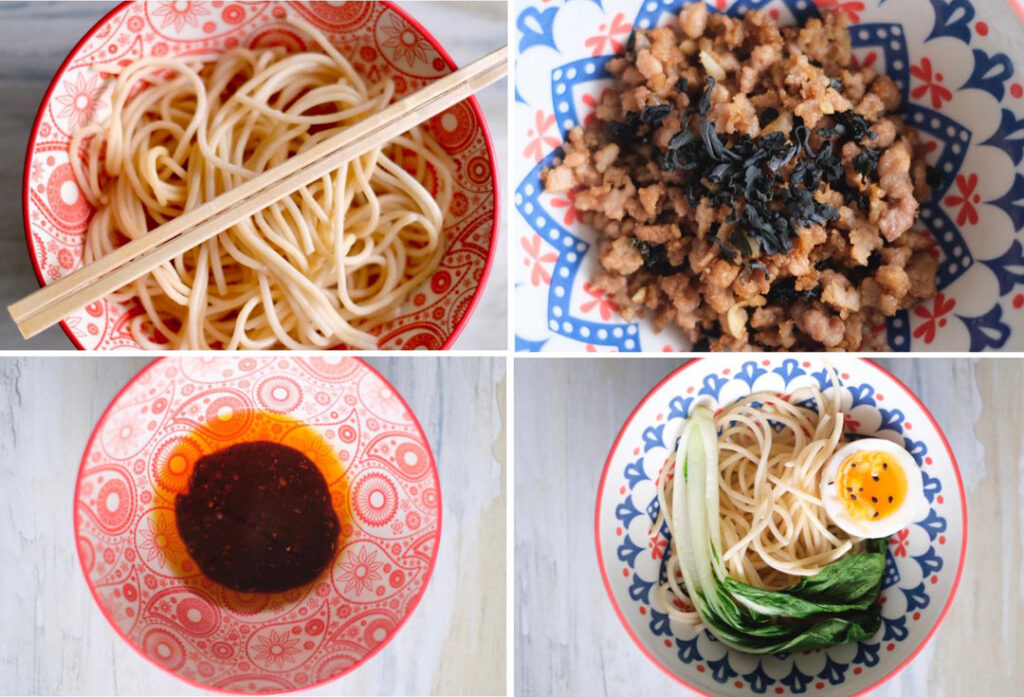 sichuan noodles preparation