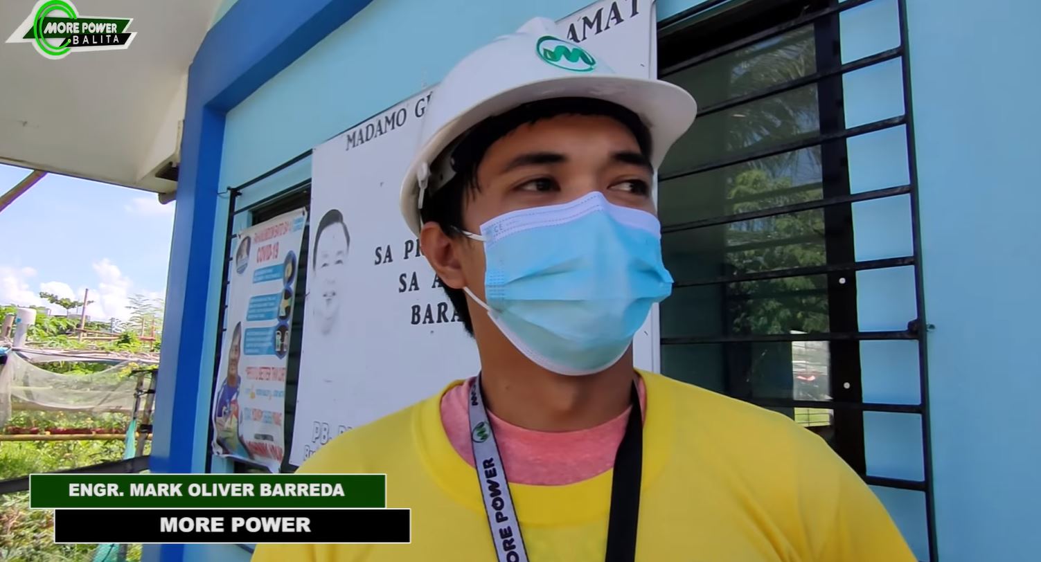 "We are here to address the concerns of the community in this area specifically spaghetti wires of those electric cables which are hanging loosely. We also put up additional transformers, 5 transformers, and EMC frames.", said Engr. Mark Oliver Barreda of MORE Power.