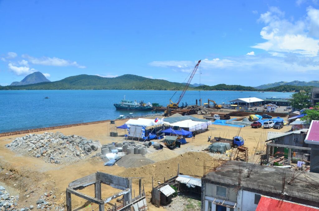 Construction of Concepcion fish port is ongoing.