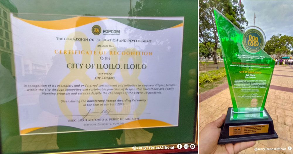 POPCOM Kaunlarang Pantao Awards 2022 for Iloilo City