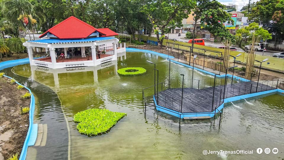 Koi Pond in Plaza La Paz