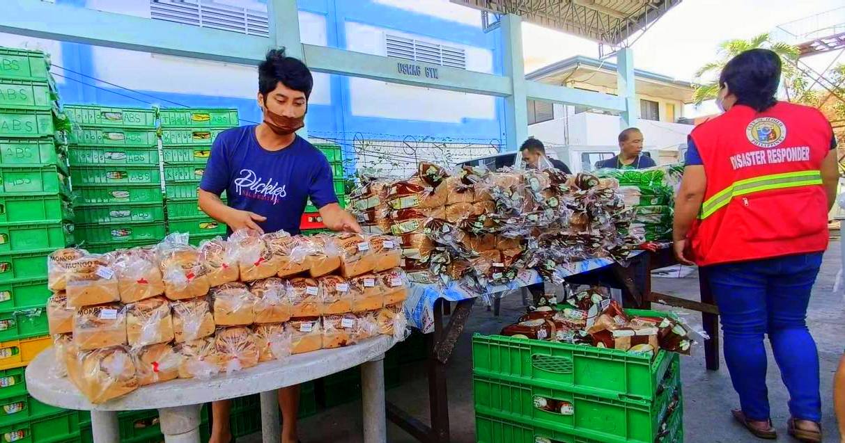 1,817 packs of Angelina bread  by Angelina Bakeshop  for the affected families of STS Paeng