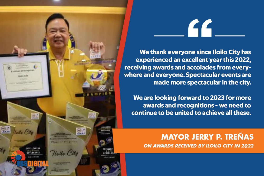 Mayor Jerry P. Trenas on Iloilo City Awards this 2022.