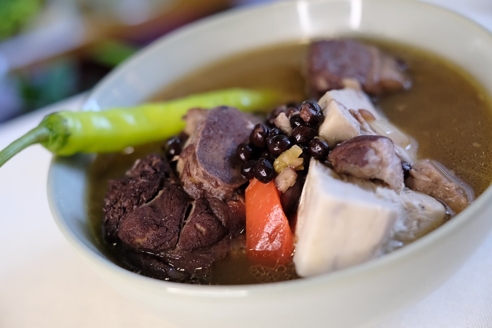 KBL, a traditional flavorful Ilonggo dish with black pigeon peas (kadyos), pork (baboy) and jack-fruit (langka) from Casa Ilongga