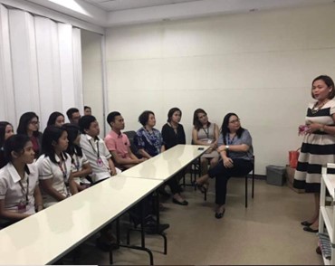 Glenda Galino-Tayongtong’s(right) proudest moment was when she was recently invited to speak before the current SM scholars and share her experiences. 