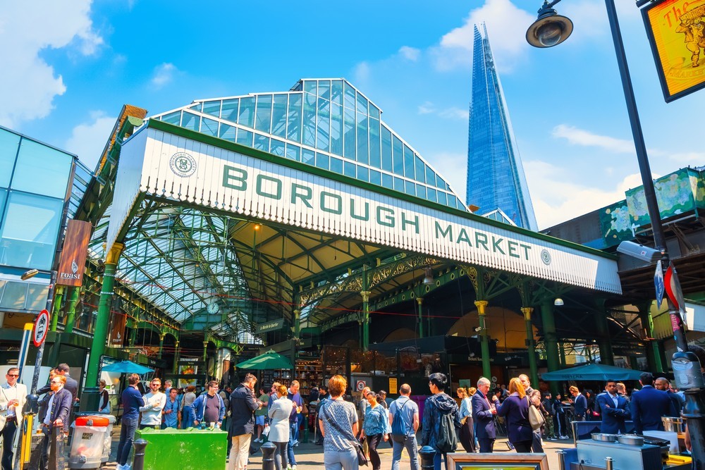 Borough Market is a world-famous oldest and largest food market in Southwark London, England.