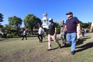 Mayor Jerry Treñas inspects public plazas in La Paz, Jaro, Molo, and Mandurriao to enhance them into enjoyable spaces for Ilonggos, as they undergo successful revitalization to become functional public areas.
